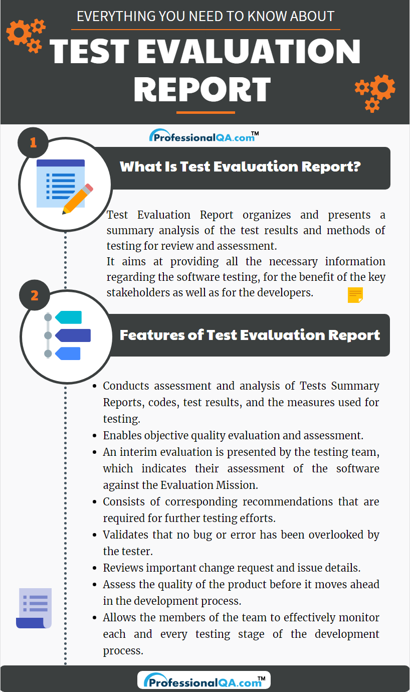 test evaluation report